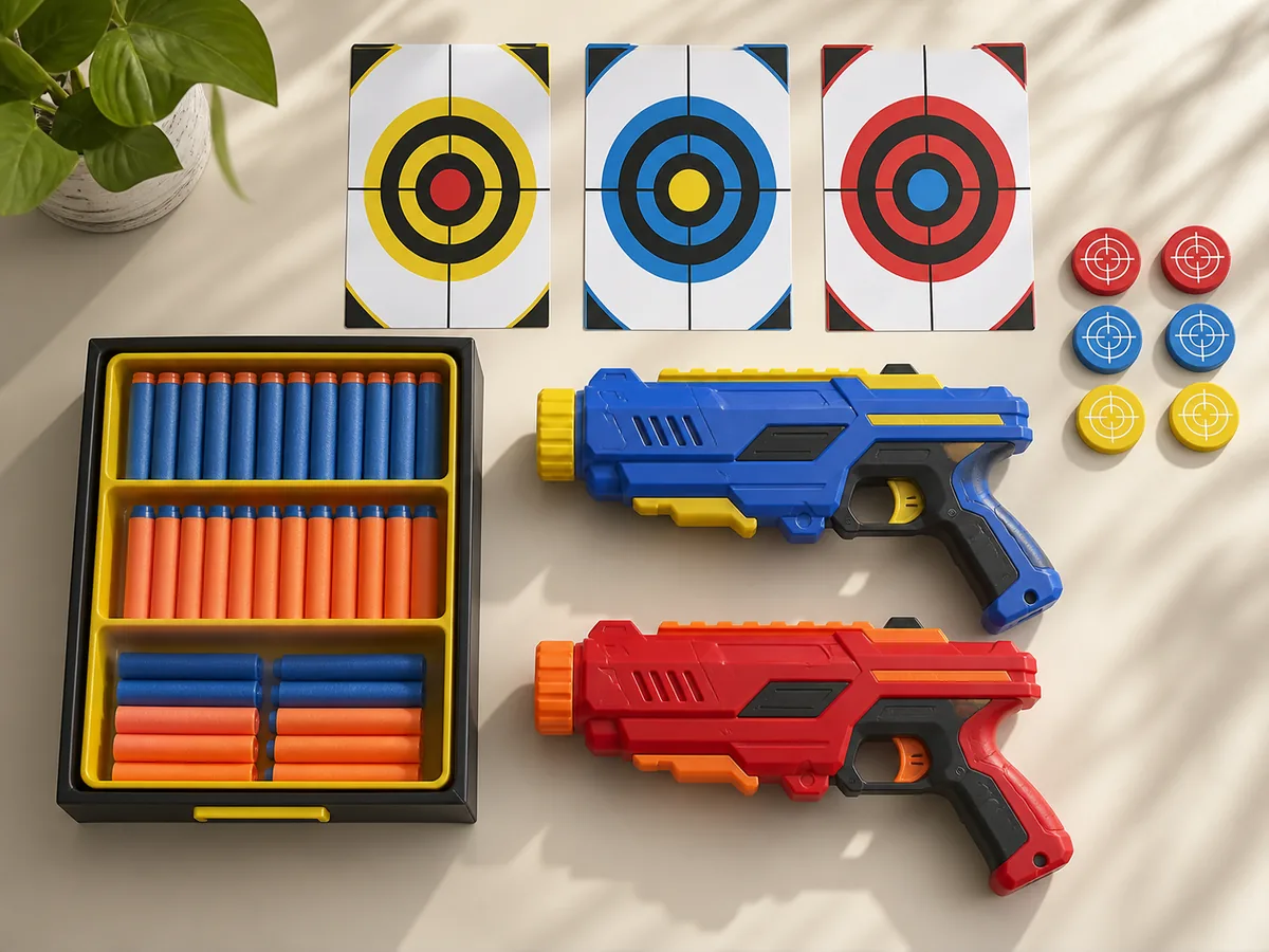 Soft dart foam blaster sourcing and play
