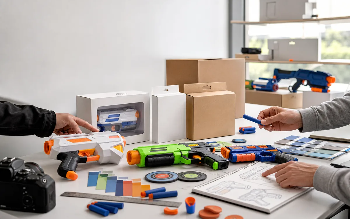Soft dart foam blaster sourcing and play