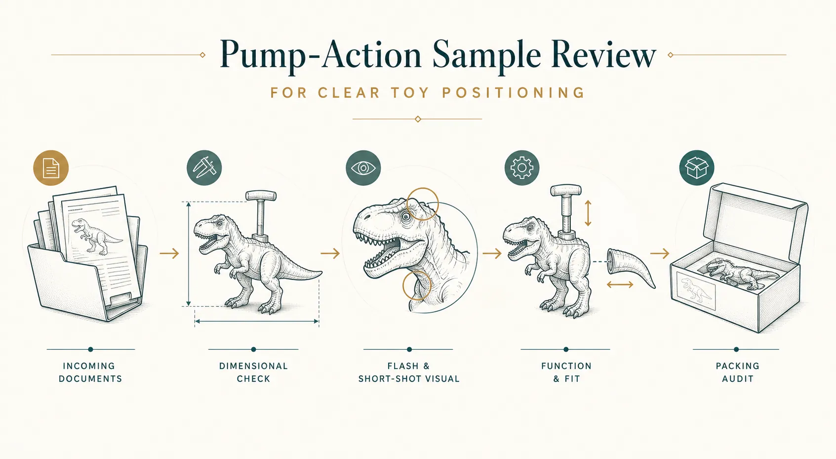 Diagram: Pump-Action Sample Review for Clear Toy Positioning