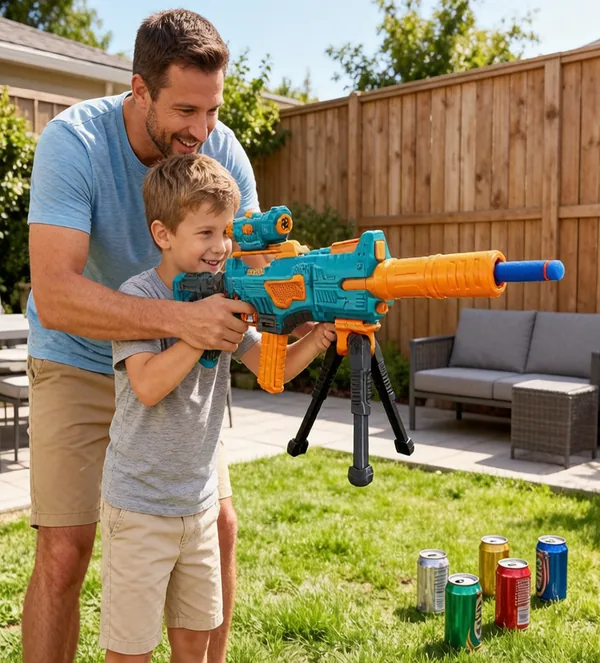 FBS352141 Electric Automatic Soft-Pellet Gun with Bipod