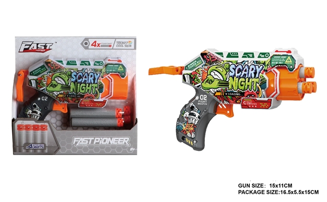 FBS300408 Graffiti Mini Manual Soft Dart Blaster
