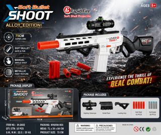 Soft-Bounce Alloy Edition 6-Shot Blaster (Black and White) | FBS352009
