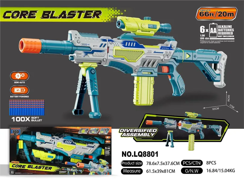 FBS352130 Electric Automatic Soft-Shot Gun with Scope