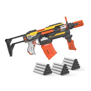 Motorized Foam Dart Rifle Blaster with Curved Magazine | SB524B