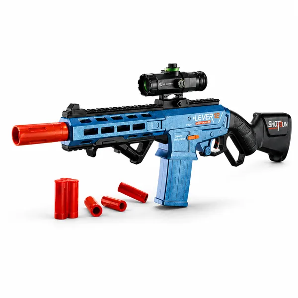 FBS352010 Soft-Bounce Alloy Edition 6-Shot Blaster (Electroplated Blue